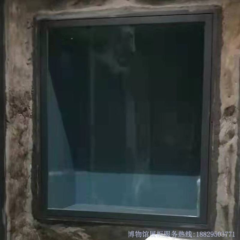 深圳市实创博物馆展柜钢化玻璃入墙壁龛 实创-B001