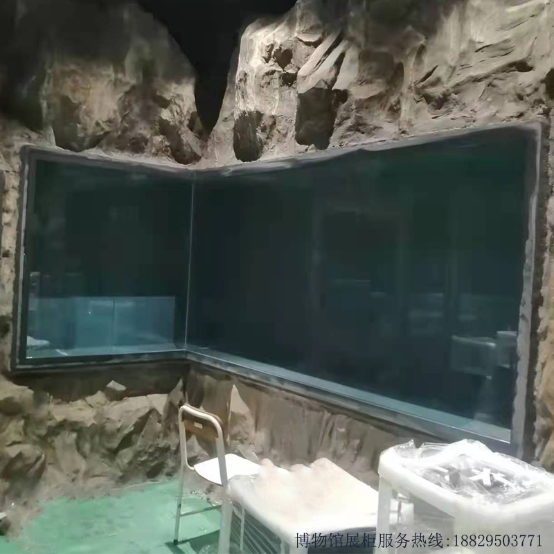 深圳市实创博物馆展柜钢化玻璃入墙壁龛 实创-B001