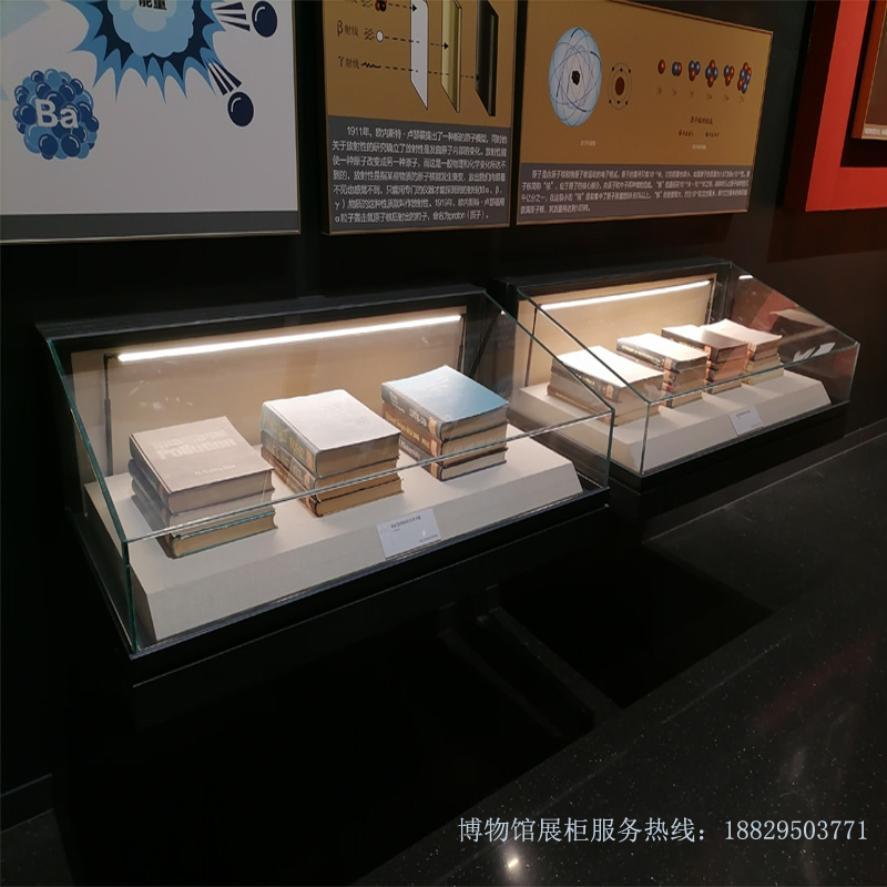 深圳市博物馆展柜悬挂在博物馆墙壁上的液压式恒温恒湿文物展柜-悬挂展柜实创-X012