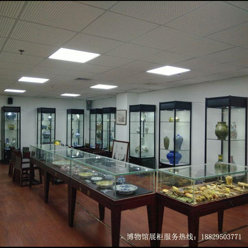 深圳市实创博物馆展柜博物馆低反射古董瓷器复古独立高柜 实创-A011