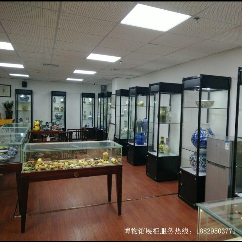 深圳市实创博物馆展柜博物馆低反射古董瓷器复古独立高柜 实创-A011