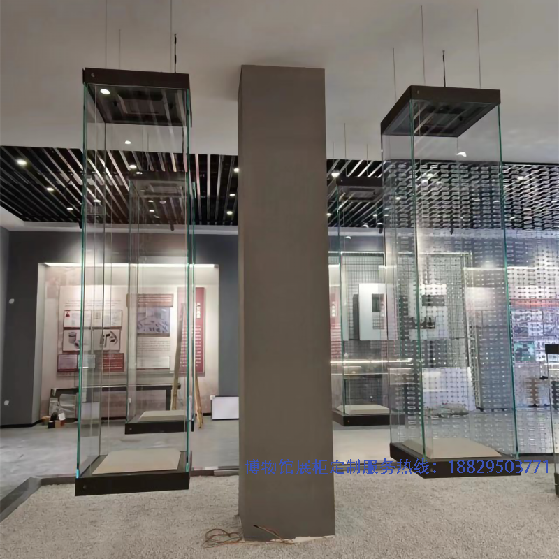 深圳市实创展览展示博物馆展柜博物馆低反射悬挂展柜实创 - X014