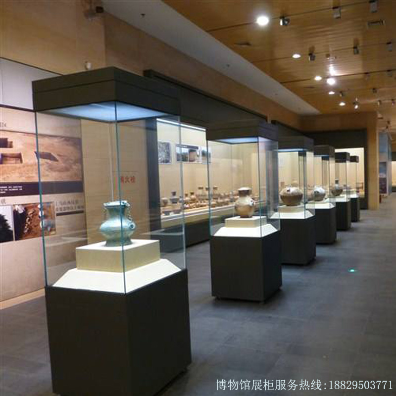 深圳市实创博物馆展柜博物馆低反射恒温恒湿瓷器独立展柜 实创-A010