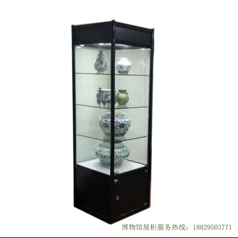 深圳市实创博物馆展柜博物馆低反射古董瓷器复古独立高柜 实创-A011